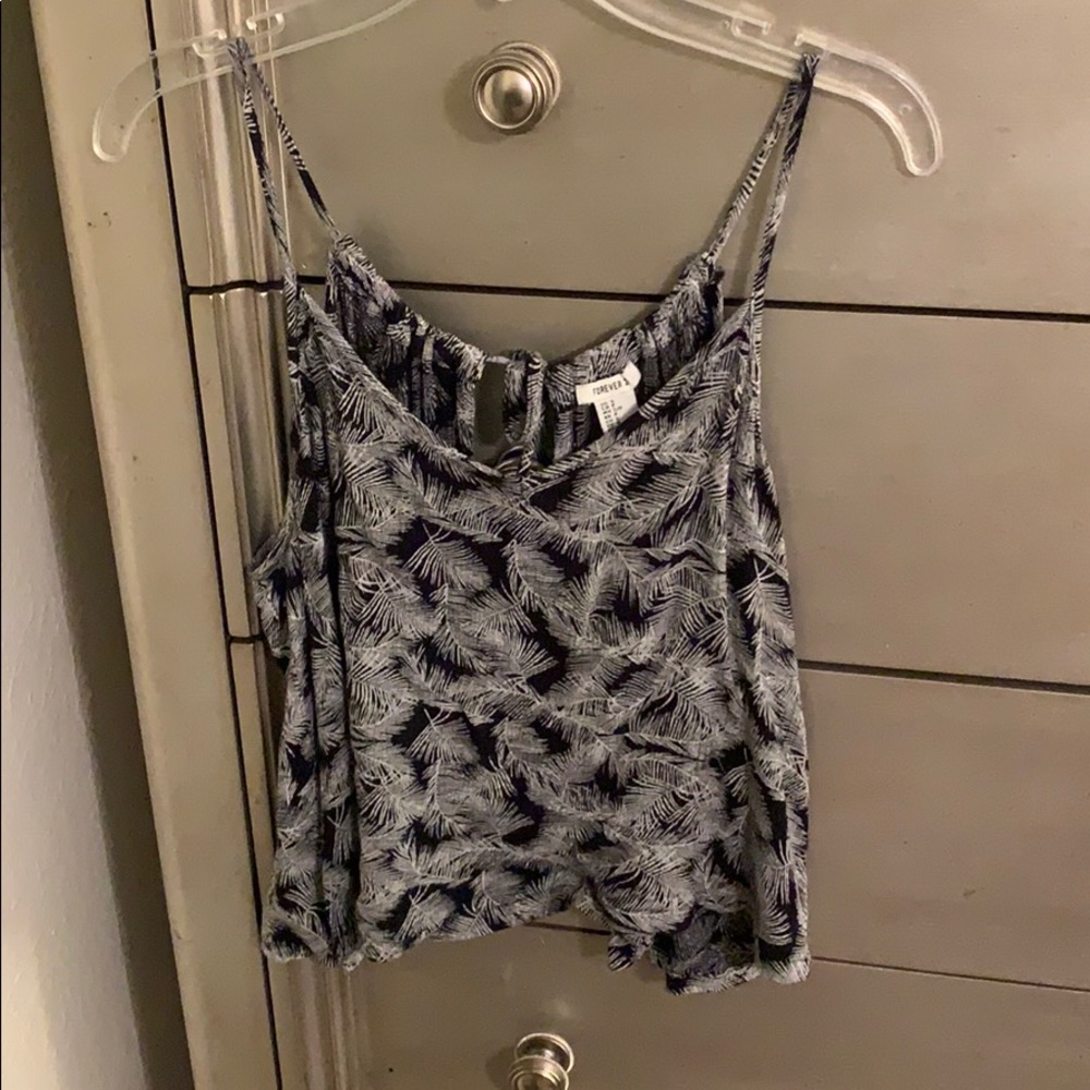 Black and white tank top